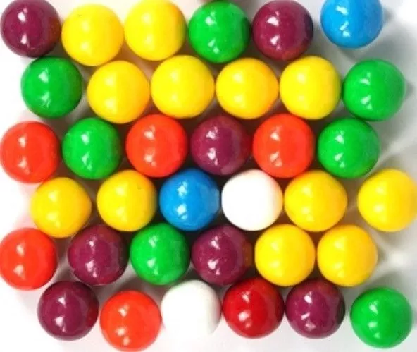 1kg GUMBALLS GUM BALL HARD CHEWY RAINBOW BULK LOLLIES CANDY BUFFET SWEETS