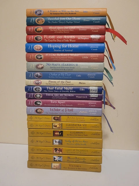 Lot of 20 Dear Canada & The Royal Diaries Books Hardcover History Homeschool