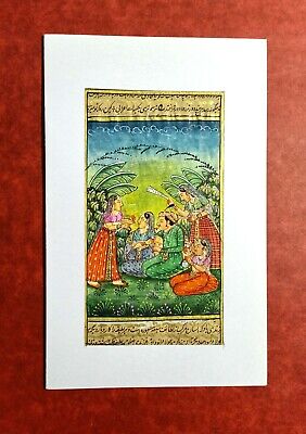Mughal Badshah Ancient Massive Harem Handmade Miniature Painting PN9736