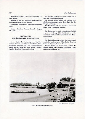 Oceania Neu-Kaledonien 1931 orig. Kolonial-Kapitel (12 S.) Neue Hebriden Nouméa 3