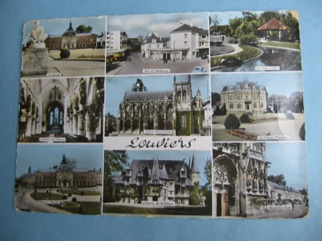 carte postale département 27  Eure Louviers photos recto verso
