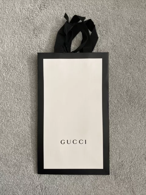Gucci Empty Shopping Paper Bag Publistyle Italy Plastic Handles 4