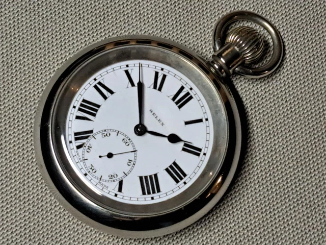 Montre De Poche Vintage Selex LNER 8094 - Années 1940 - Garde De Chemin De Fer - Mécanique 15 Rubis Révisée - État Original