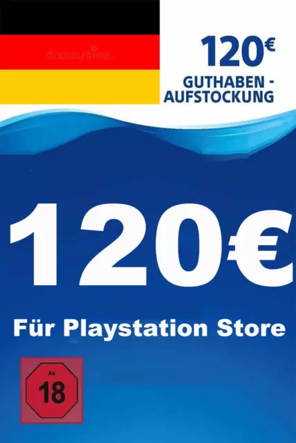 120 euro carta PSN DE - credito Playstation Network 120 € codice digitale - solo DE