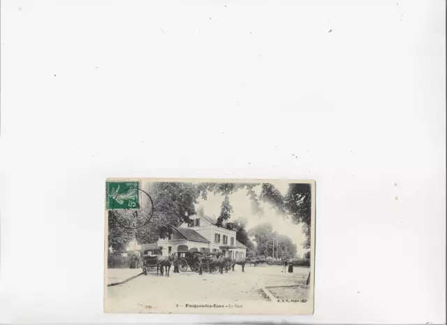 CPA 58 POUGUES LES EAUX la gare