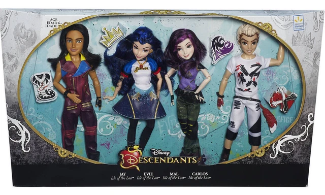 DISNEY DESCENDANTS DOLL Set 4 Pack Jay Evie Mal Carlos Original