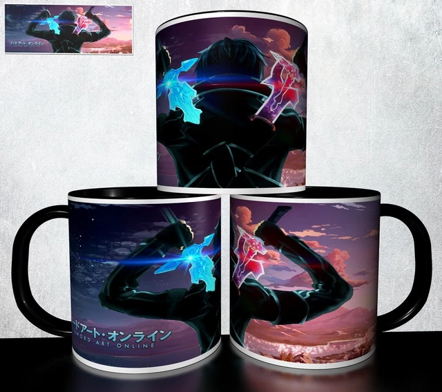 Mug Sword Art Online (SAO) - Capacité 325 Ml, Céramique Blanche, Design Manga, Neuf Sous Emballage