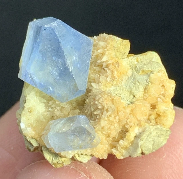 TOP Quality Beautiful Celestine Crystal On Matrix Specimen.    6.7 Gram