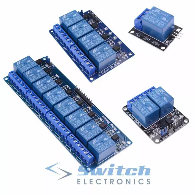 1 2 4 or 8 Channel 24V Relay Board Module Optocoupler