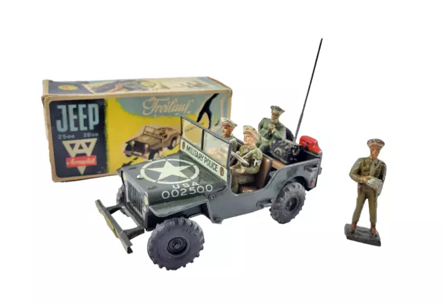 Arnold Jeep Military Police 2500 mit OVP & Figuren 18 cm Uhrwerk - Top Zustand!