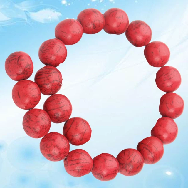 32 Pcs Creative DIY Bead Accessories Agate Round Beads Birthstone Turquoise