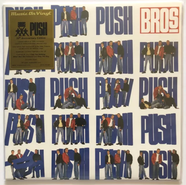 Bros Push 35th Anniversary Blue Vinyl Record New Sealed