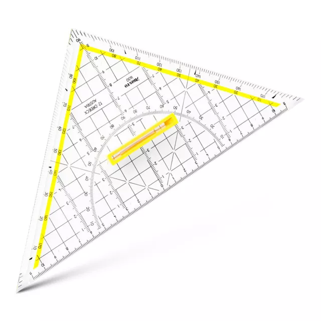 ARISTO Geodreieck mit Griff 25cm abnehmbar Tz Dreieck Zeichendreieck Kunststoff