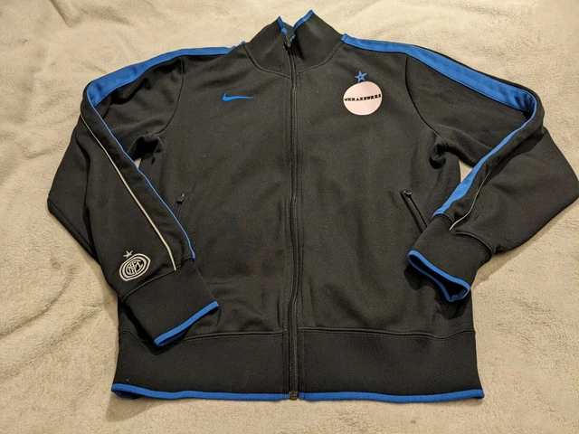 Nike Inter Milan M Medium 20 p2p Tracksuit Top Nerazzurri Black Italy Football