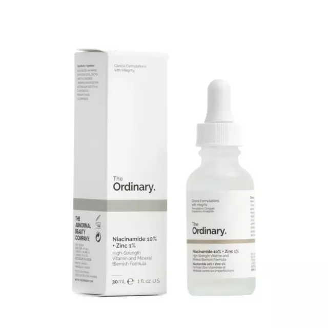 The Ordinary Niacinamide Large 10% + Zinc 1% Oil Control Serum-30ml - 1oz