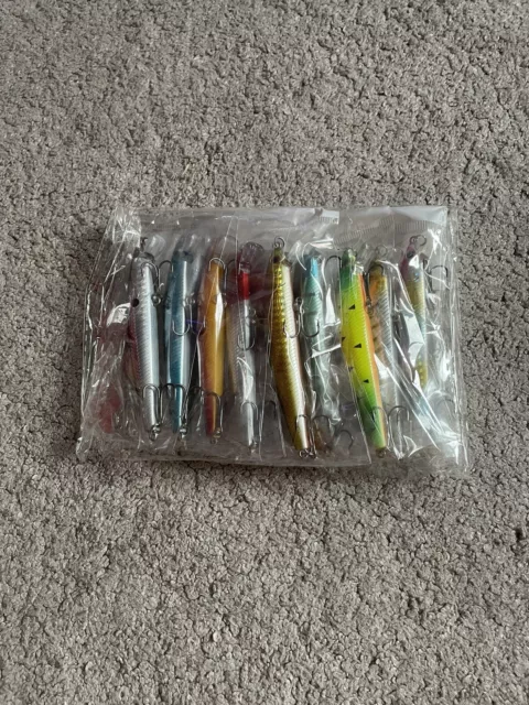 Crankbait Minnow Fishing Lure 100mm Full Set Of 10