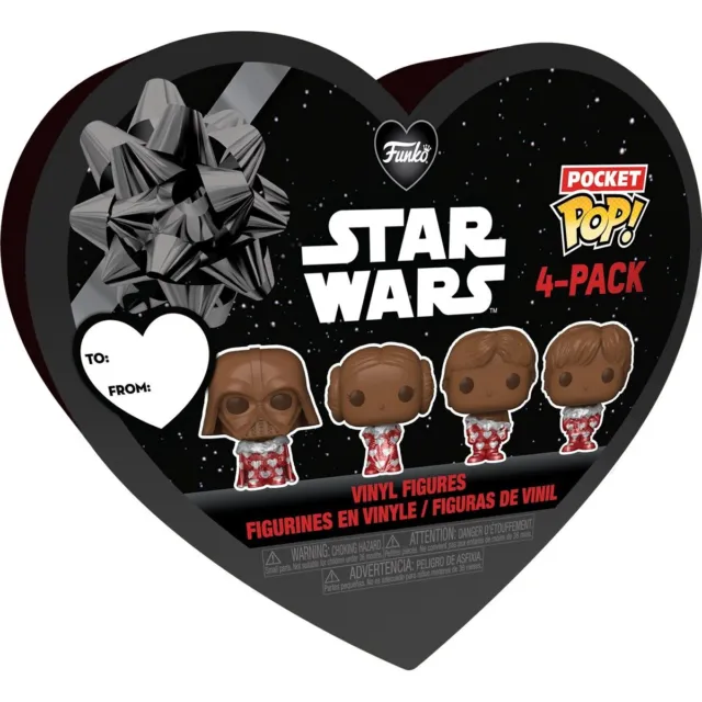 2024 Star Wars Valentines Pocket Pop! Mini-Figure 4-Pack - In Stock Now!