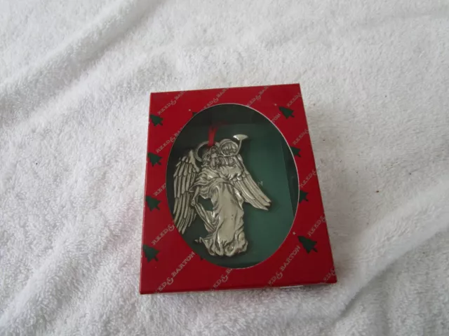 REED & BARTON Silverplated~ [ANGEL DESIGN ]~Christmas Ornament #1352~~NICE!!!