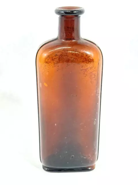 Vintage Brown Glass Medicine Bottle