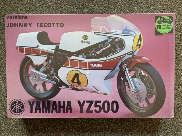 オートバイ・バイク PROTAR 1/9 YAMAHA YZ500 JOHNNY CECOTTO PROTAR YAMAHA YZ500 Johnny Cecotto 1:9 Scale Model, Factory Sealed