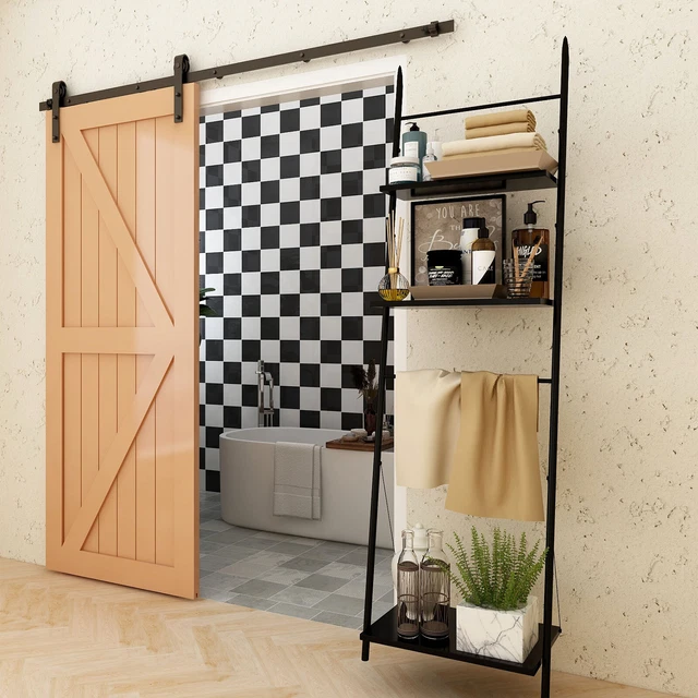 4-20FT Sliding Barn Door Hardware Closet Track Kit for Single/Double/Bypass Door 7