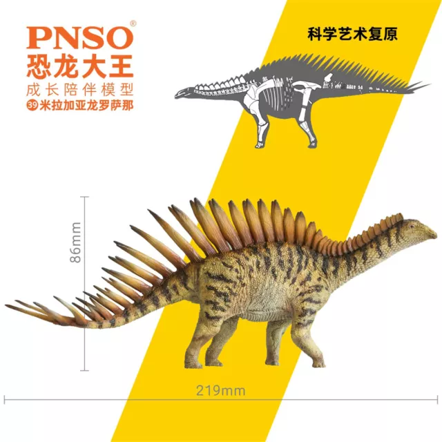 PNSO 39 Miragaia Figure Herbivore Stegosauria Dinosaur Model Collector Decor