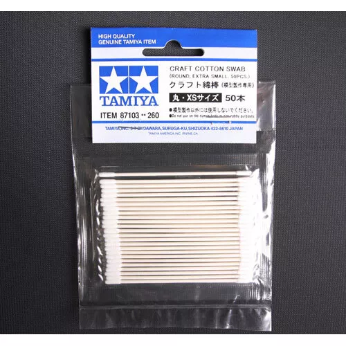 TAMIYA 87103 Cotton Swab (round xtra small x 50) - Tools / Accessories