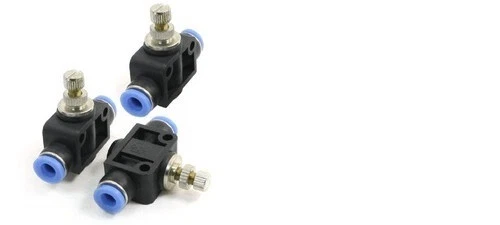 Valvola regolazione a vite con innesto rapido tubo 8 mm ( lotto 5 pezzi )