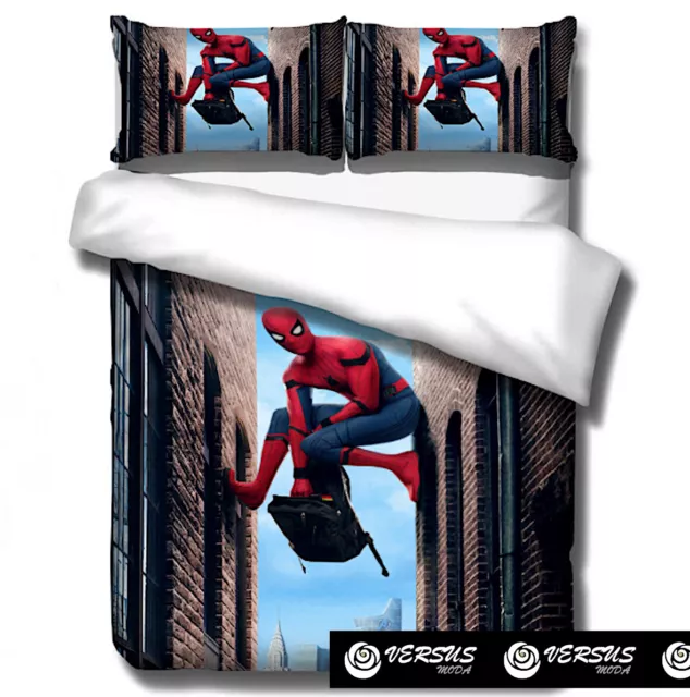 Spiderman Set Letto Spider Copripiumone Federa Duvet Cover Set DUVSP03