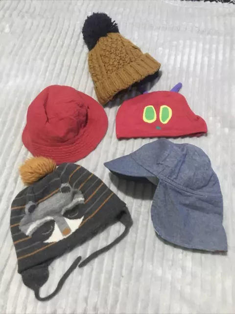 Pacchetto cappelli Zara, TU, Next & George età 1-2 anni X 5