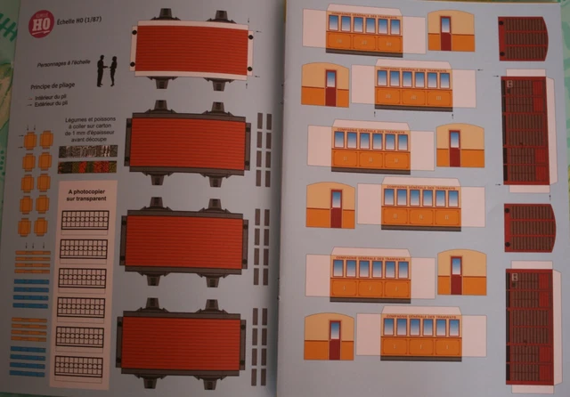 MAQUETTES A Monter En Carton Echelle Ho Un Marche Et Une Rame De
