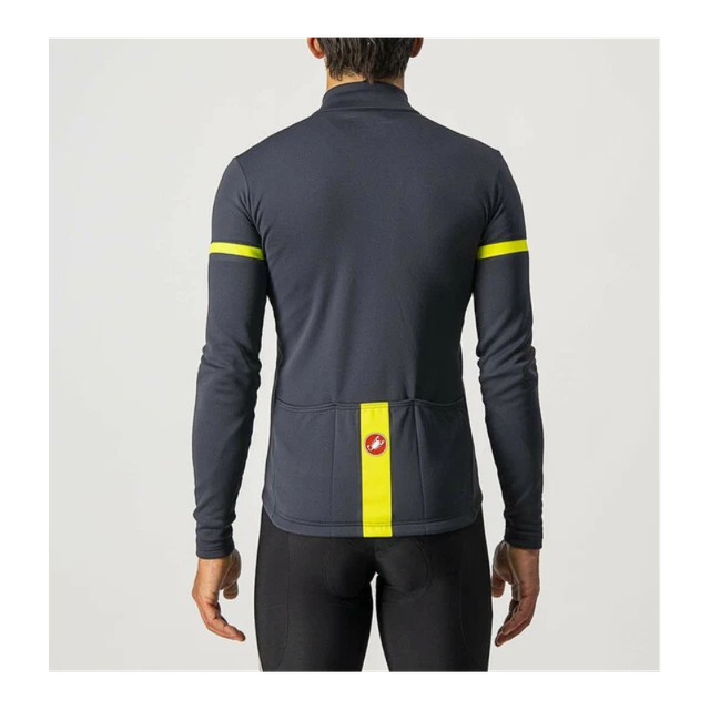 Castelli Maglia Fondo 2 Dark Gray/Yellow 2