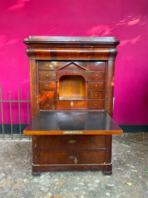 ::Biedermeier Sekretär °Mahagonie Antik Um 1830 Schreibschrank Original Antik