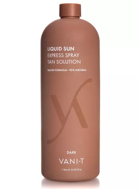 Vani-T Liquid Sun Express Spray Tan Solution Dark 1L/1000ml