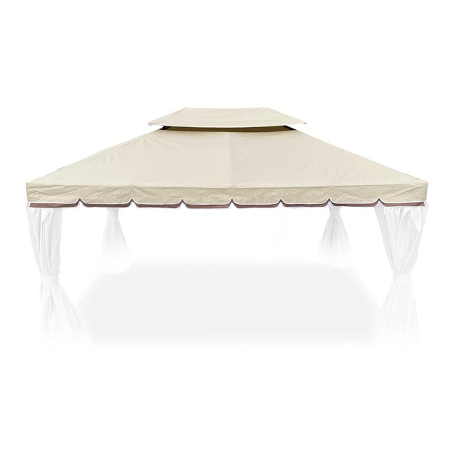 Telo Ricambio Gazebo 3x3 Mt Bianco - 180 Gr/mq, Resistente UV E Pioggia, Con Camino Antivento - Foto 12