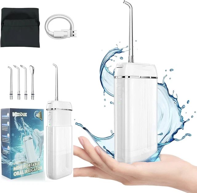 Profi Elektrisch Munddusche Kabellos Wasser Flosser 3 Modi 5Düsen Oral Irrigator