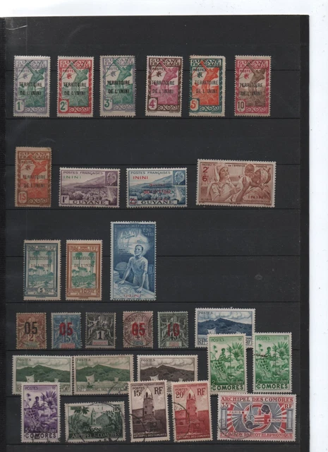timbres du territoire de l inini  colonie francaise 1 et 2e choix