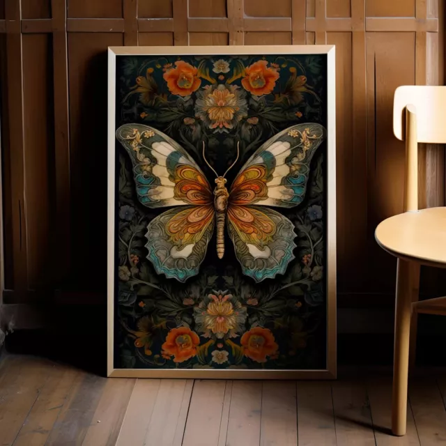 Stunning Butterfly Painting Wall Art poster Choose your Size 2