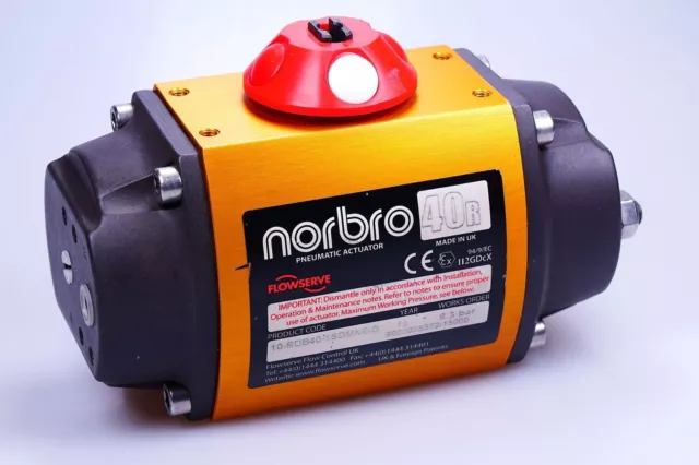 Flowserve Norbro Pneumatic Actionneur 40R Product-Code : 10-RDB40-1SDMN0-D