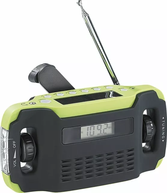 Radio portable rechargeable, solaire et dynamo SOL-1510 - Infactory