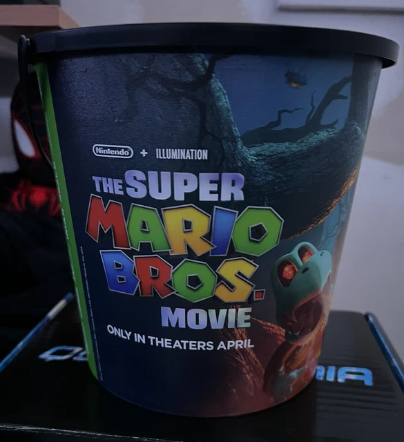 SUPER MARIO BROS Movie Popcorn Bucket Tin AMC Theaters Nintendo