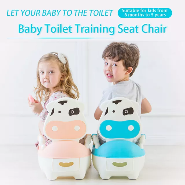 Safety Kids Baby Toilet Training Seat Chair Potty Trainer Cute Cartoon AU Selled