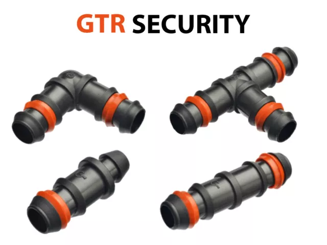 ACCESORIO RIEGO POR GOTEO PARA TUBERIA 16 mm Codo Empalme Te Injerto  SEGURIDAD