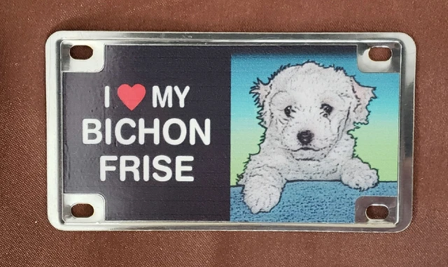 MAGNET, DOG (BISHON FRISE), Metal, Chrome Plate, 4" L