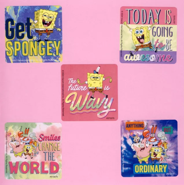 15 SpongeBob SquarePants Groovy - Large Stickers - Party Favors