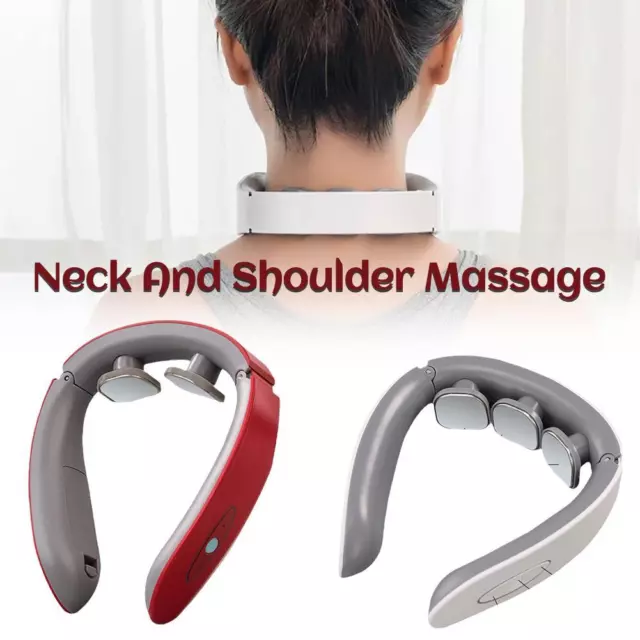 Masajeador eléctrico de pulso cervical cuello y hombro calentamiento alivio del dolor rela muscular
