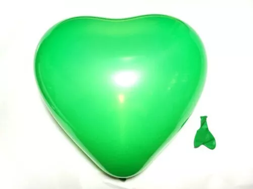 Big Rainbow Mix 10" Heart Shaped Biodegradable Balloons -Wedding, Party, LOVE 3