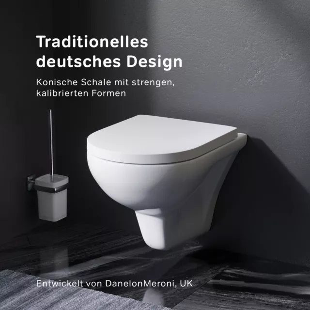 Komplettset Spülrandlos Hänge Wand-WC Vorwandelement Spülkasten Softclosedeckel 2