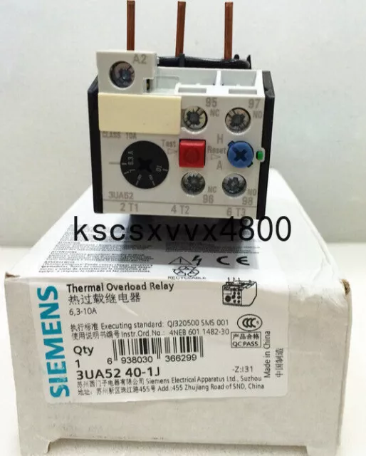 #LL 1PC NEW 3UA5240-1J SIEMENS Thermal Overload Relay 6.3-10A