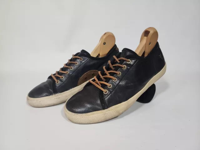 FRYE MEN S CHAMBERS Low Top Sneaker Brown Leather Lace Up Casual Shoes 11.5 39.00 PicClick